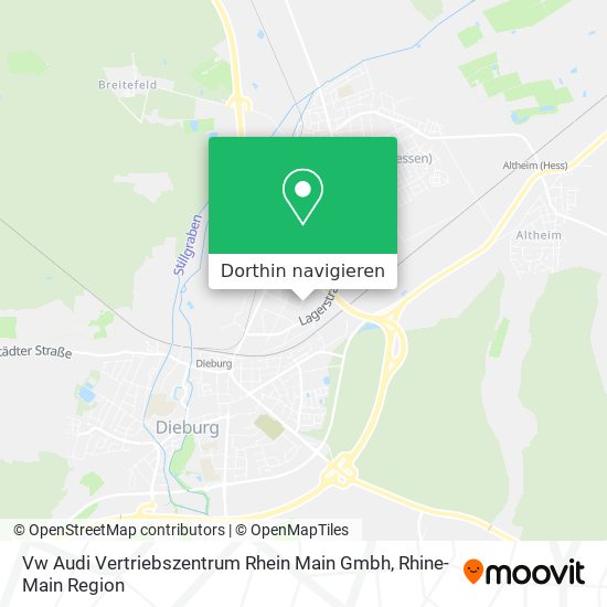 Vw Audi Vertriebszentrum Rhein Main Gmbh Karte