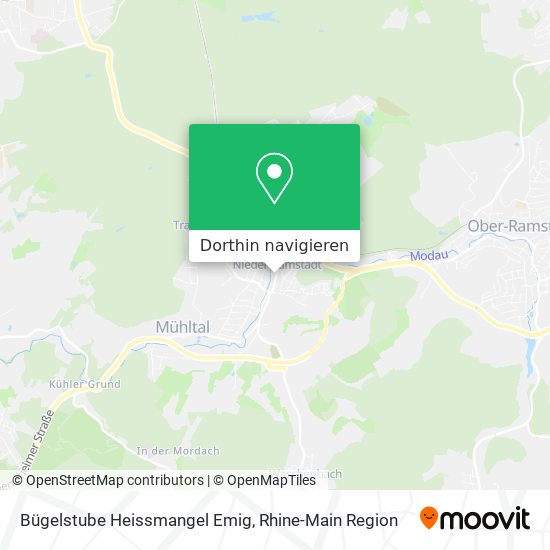 Bügelstube Heissmangel Emig Karte