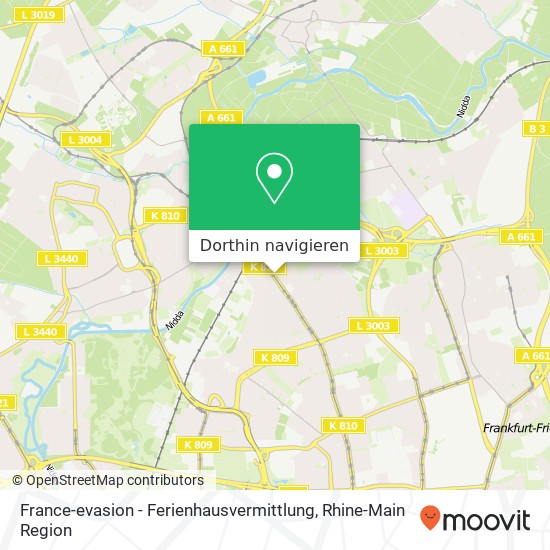 France-evasion - Ferienhausvermittlung Karte