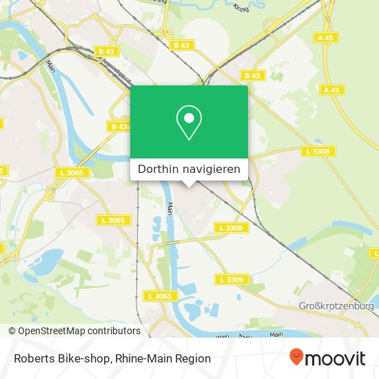 Roberts Bike-shop Karte