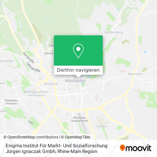 Enigma Institut Für Markt- Und Sozialforschung Jürgen Ignaczak Gmbh Karte