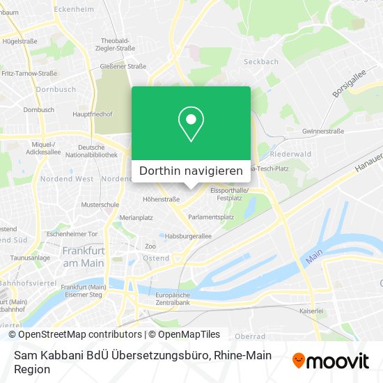 Sam Kabbani BdÜ Übersetzungsbüro Karte