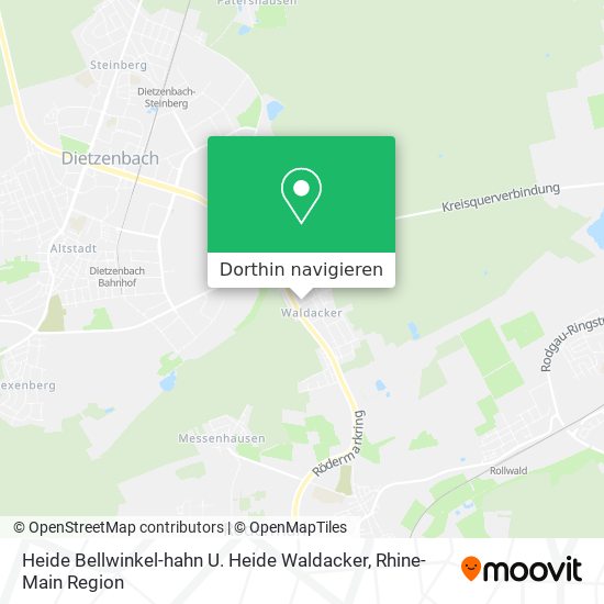 Heide Bellwinkel-hahn U. Heide Waldacker Karte