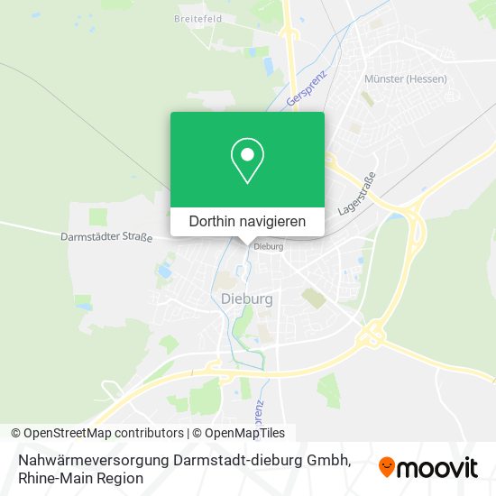 Nahwärmeversorgung Darmstadt-dieburg Gmbh Karte