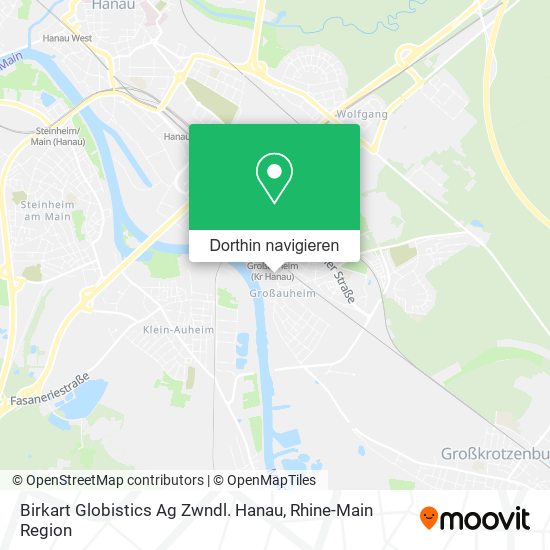 Birkart Globistics Ag Zwndl. Hanau Karte