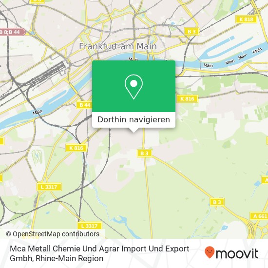 Mca Metall Chemie Und Agrar Import Und Export Gmbh Karte