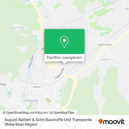 August Rathert & Sohn Baustoffe Und Transporte Karte