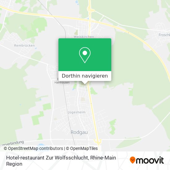 Hotel-restaurant Zur Wolfsschlucht Karte