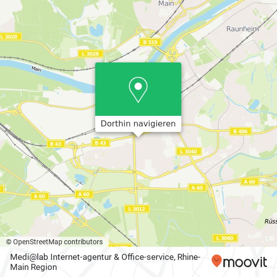 Medi@lab Internet-agentur & Office-service Karte