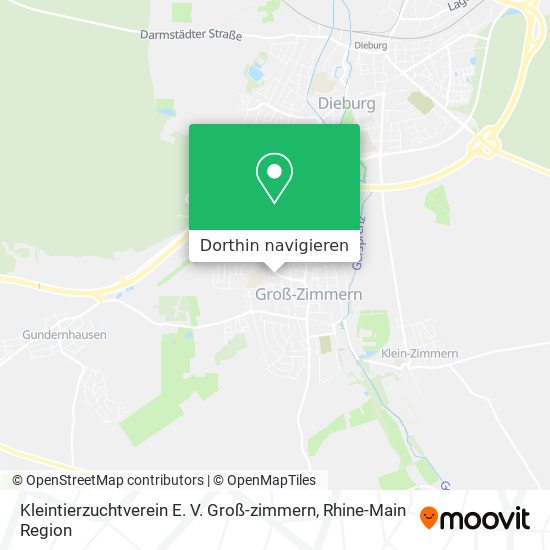 Kleintierzuchtverein E. V. Groß-zimmern Karte