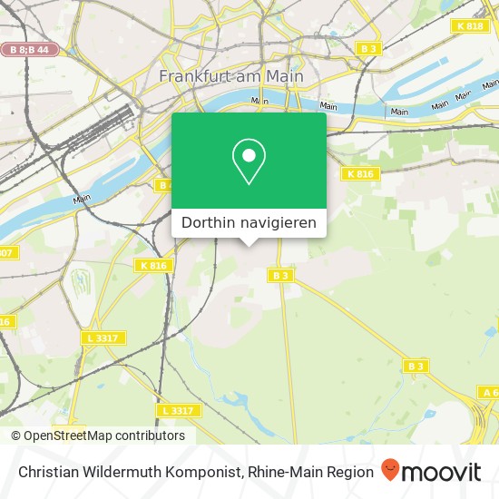 Christian Wildermuth Komponist Karte