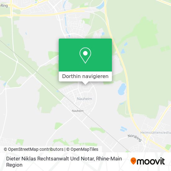 Dieter Niklas Rechtsanwalt Und Notar Karte