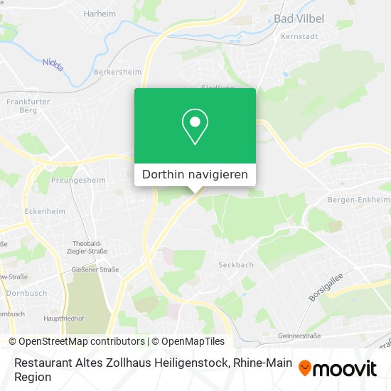 Restaurant Altes Zollhaus Heiligenstock Karte