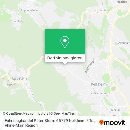Fahrzeughandel Peter Sturm 65779 Kelkheim / Ts. Karte
