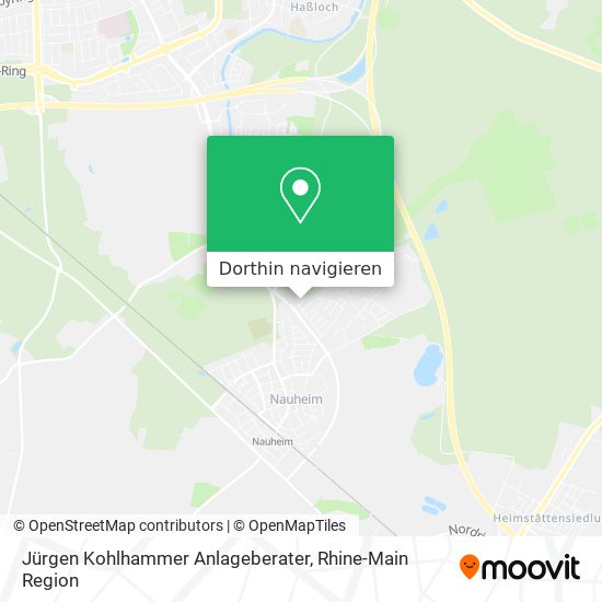 Jürgen Kohlhammer Anlageberater Karte