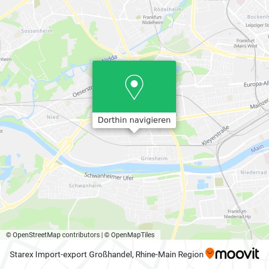 Starex Import-export Großhandel Karte