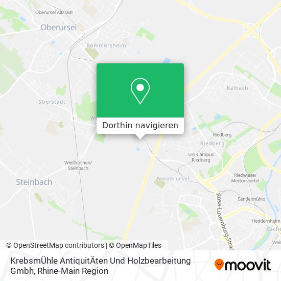 KrebsmÜhle AntiquitÄten Und Holzbearbeitung Gmbh Karte