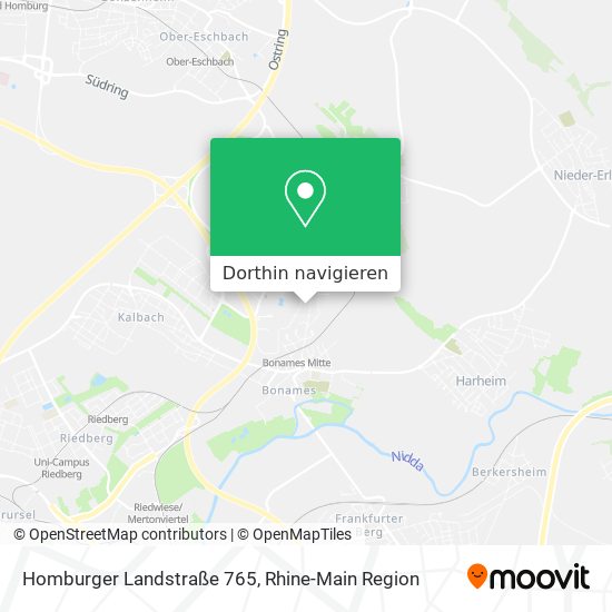Homburger Landstraße 765 Karte