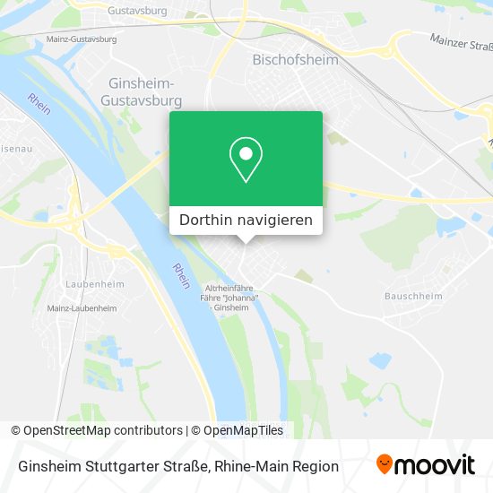 Ginsheim Stuttgarter Straße Karte