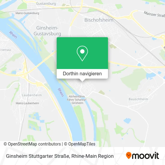 Ginsheim Stuttgarter Straße Karte