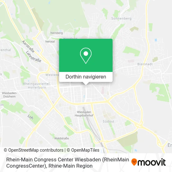 Rhein-Main Congress Center Wiesbaden (RheinMain CongressCenter) Karte