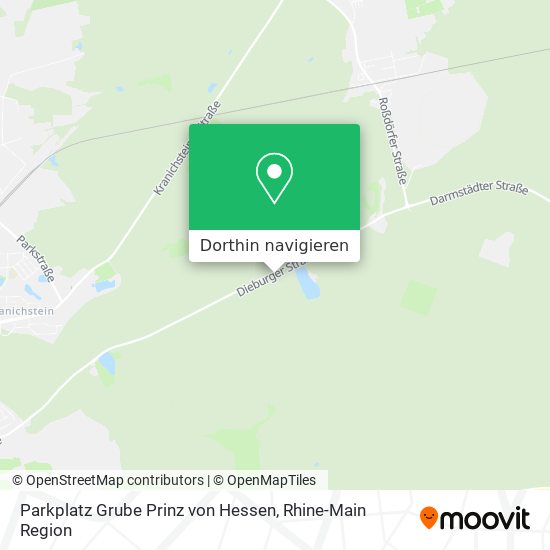 Parkplatz Grube Prinz von Hessen Karte
