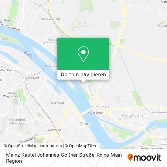 Mainz-Kastel Johannes-Goßner-Straße Karte