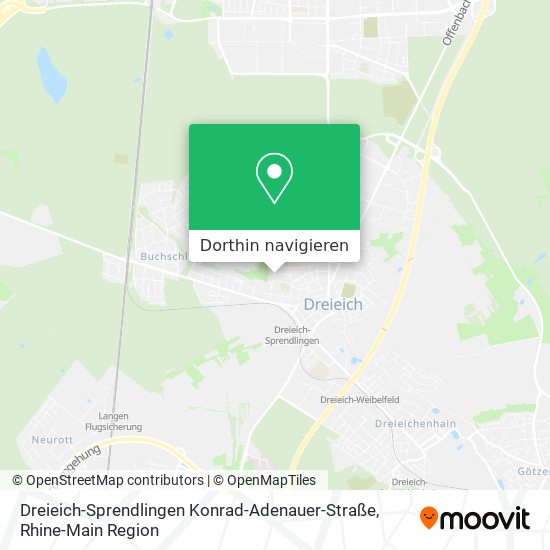 Dreieich-Sprendlingen Konrad-Adenauer-Straße Karte