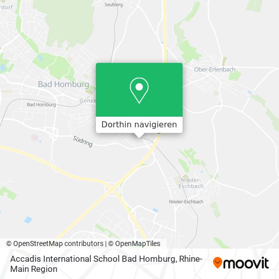 Accadis International School Bad Homburg Karte