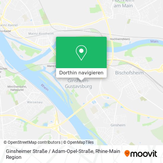 Ginsheimer Straße / Adam-Opel-Straße Karte