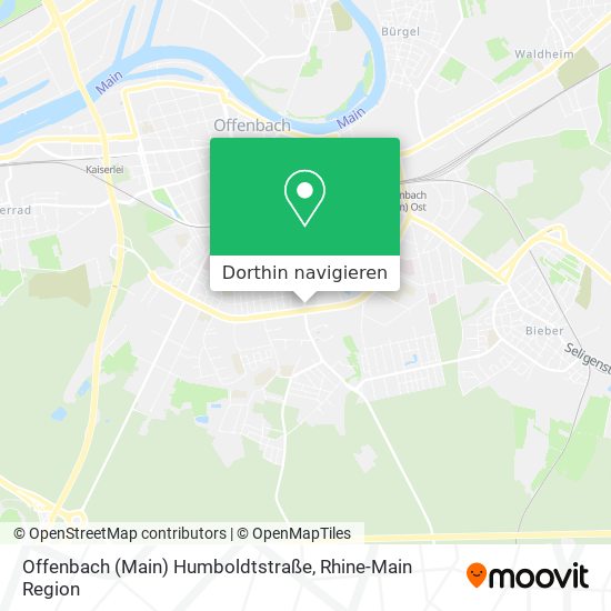 Offenbach (Main) Humboldtstraße Karte