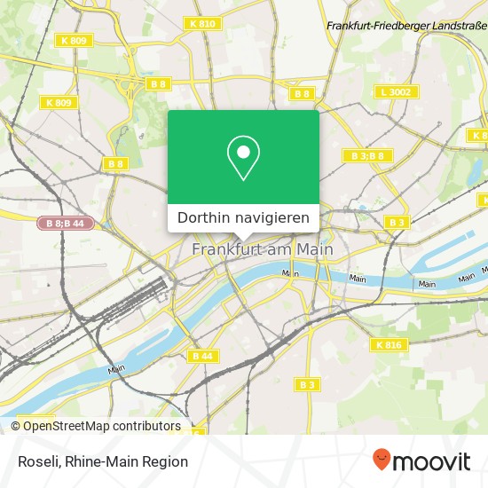 Roseli, Weißadlergasse 9 Altstadt, 60311 Frankfurt am Main Karte