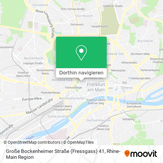 Große Bockenheimer Straße (Fressgass) 41 Karte