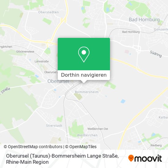 Oberursel (Taunus)-Bommersheim Lange Straße Karte