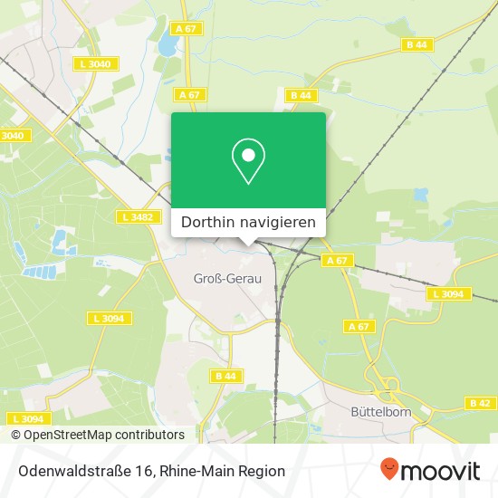 Odenwaldstraße 16 Karte