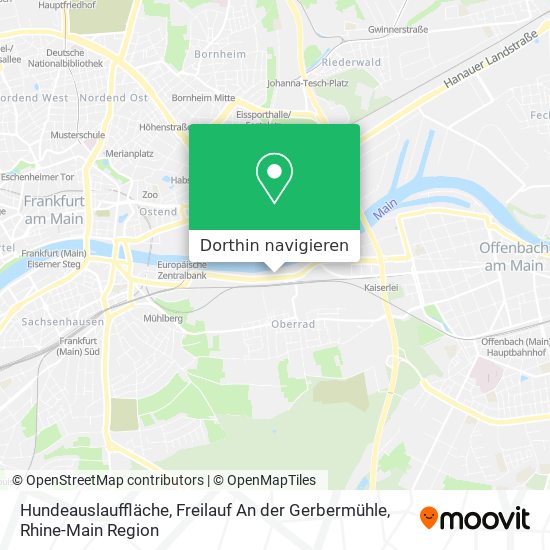Hundeauslauffläche, Freilauf An der Gerbermühle Karte