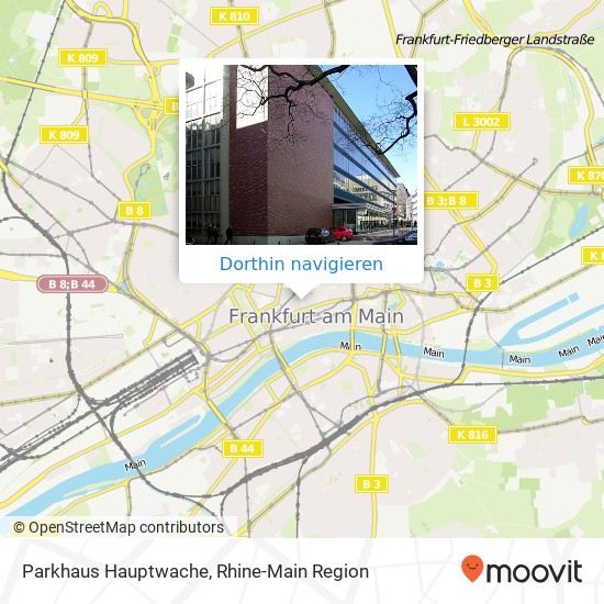 Parkhaus Hauptwache Karte