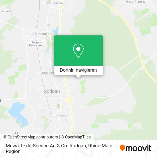 Mewa Textil-Service Ag & Co. Rodgau Karte