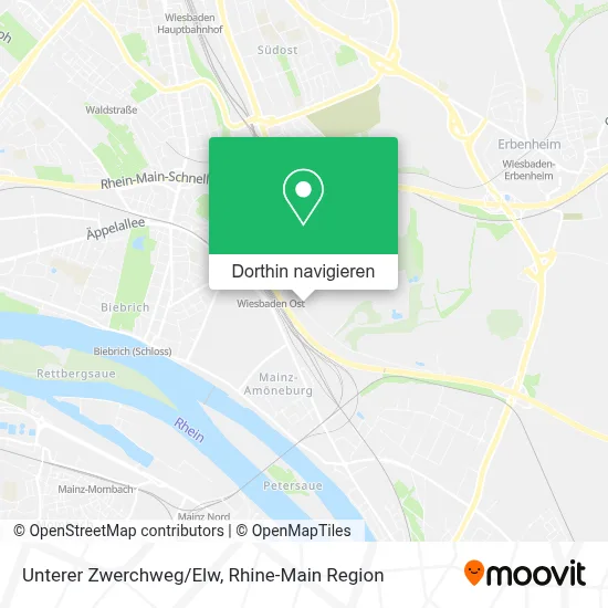 Unterer Zwerchweg/Elw Karte