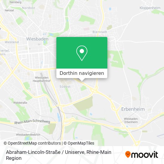 Abraham-Lincoln-Straße / Uniserve Karte