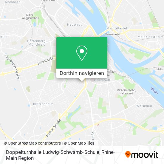 Doppelturnhalle Ludwig-Schwamb-Schule Karte