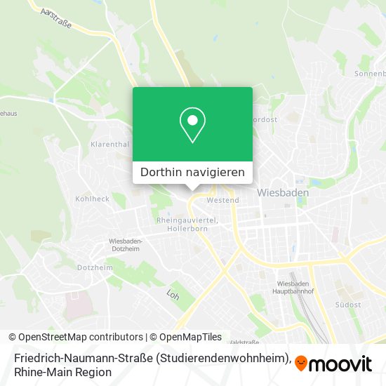 Friedrich-Naumann-Straße (Studierendenwohnheim) Karte