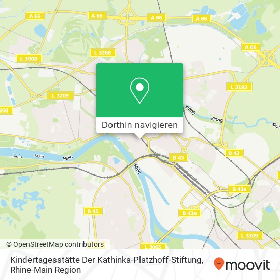 Kindertagesstätte Der Kathinka-Platzhoff-Stiftung Karte