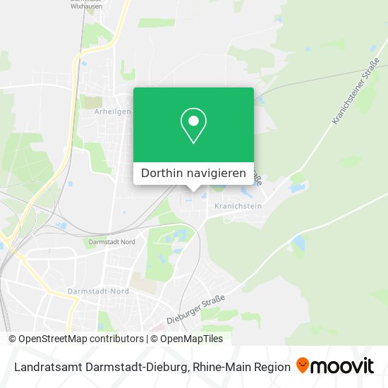 Landratsamt Darmstadt-Dieburg Karte