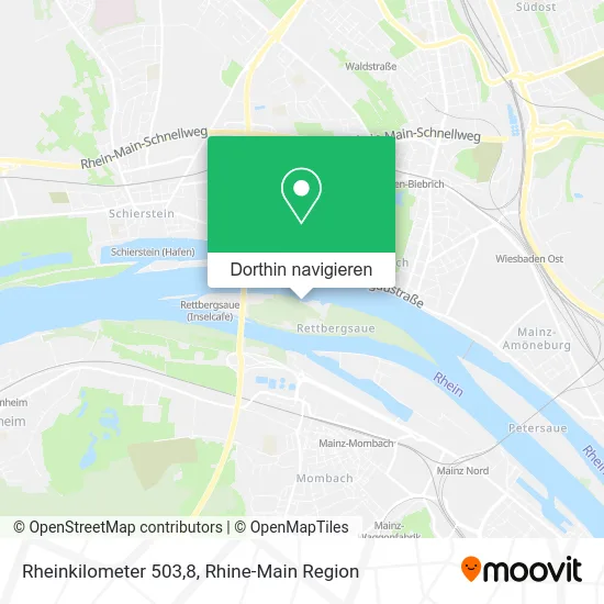 Rheinkilometer 503,8 Karte