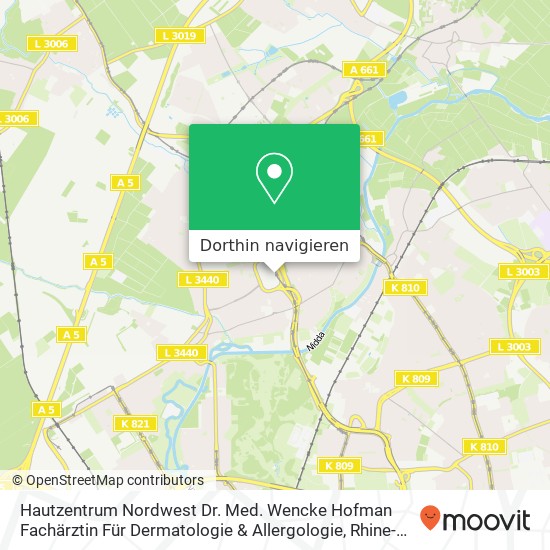 Hautzentrum Nordwest Dr. Med. Wencke Hofman Fachärztin Für Dermatologie & Allergologie Karte