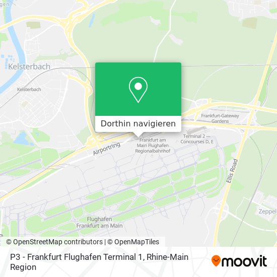 P3 - Frankfurt Flughafen Terminal 1 Karte