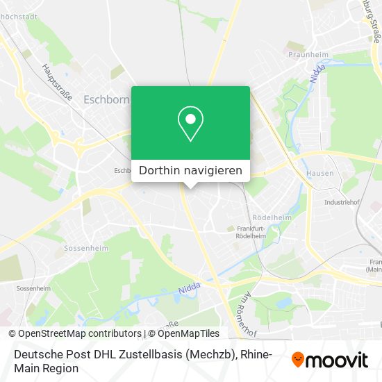 Deutsche Post DHL Zustellbasis (Mechzb) Karte