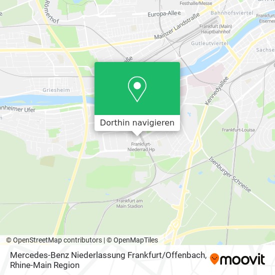 Wie Komme Ich Zu Mercedes Benz Niederlassung Frankfurt Offenbach In Frankfurt Am Main Mit Dem Bus Der Bahn Der S Bahn Oder Der U Bahn