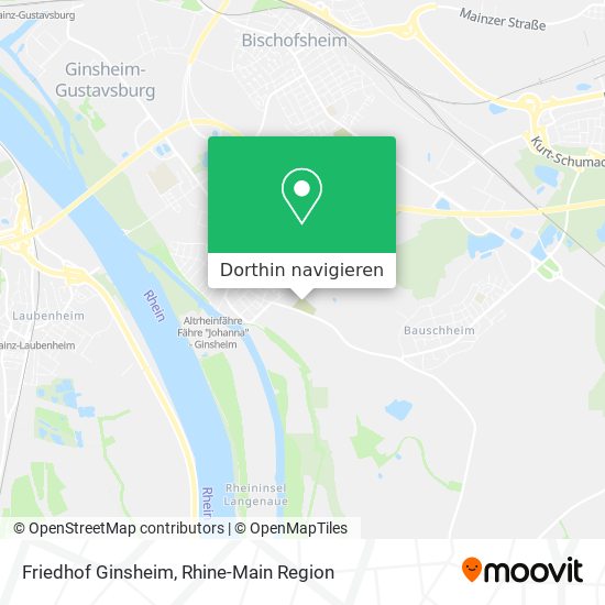 Friedhof Ginsheim Karte